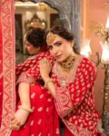 Premium Chinon Embroidered Kurti, Sharara & Dupatta Set