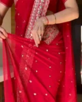 Designer Tibby Silk Thread & Sequin Work Saree – Elegance Redefined