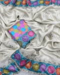 Premium Prada Silk Embroidery & Sequence Work Saree
