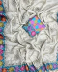 Premium Prada Silk Embroidery & Sequence Work Saree
