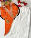 Garba Glam – Kesari Raas Designer Kurti & Palazzo Set