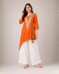 Garba Glam – Kesari Raas Designer Kurti & Palazzo Set